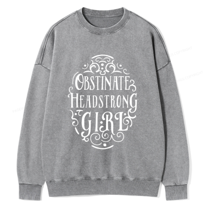 Pagewings Obstinate Unisex Washed Sweatshirt