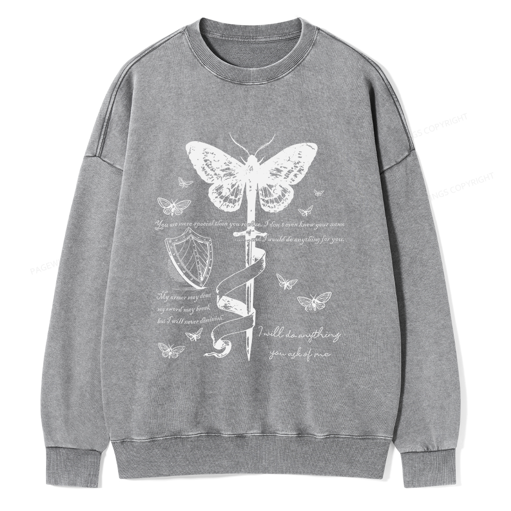 Pagewings Fantasy Reading  Unisex Washed Sweatshirt