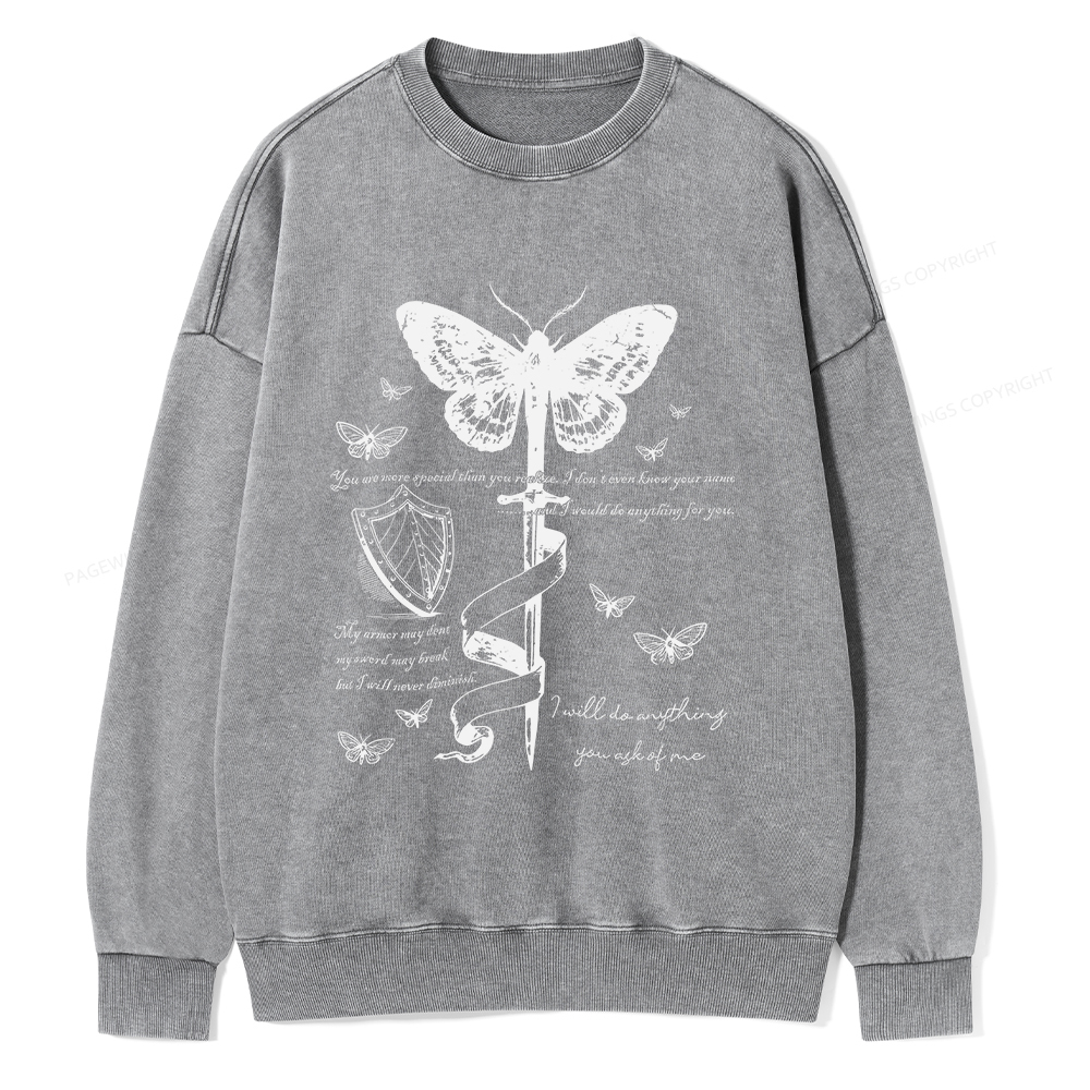 Pagewings Fantasy Reading  Unisex Washed Sweatshirt