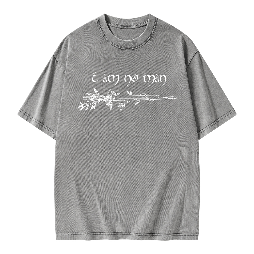 Pagewings I Am No Man Unisex Washed T-shirt