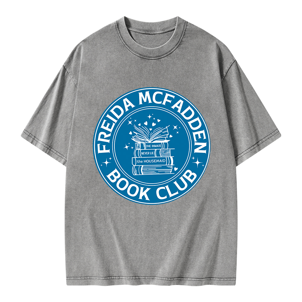 Pagewings Freida McFadden Book Club Unisex Washed T-shirt
