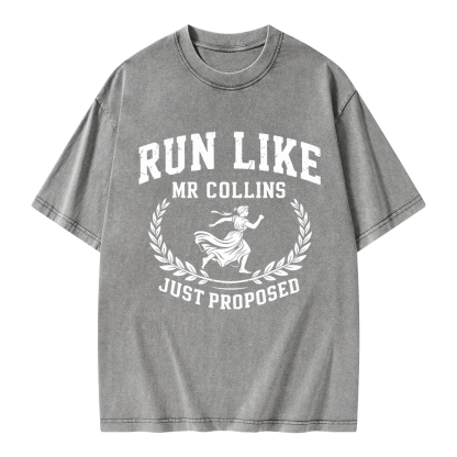 Pagewings Just Proposed Unisex Washed T-shirt