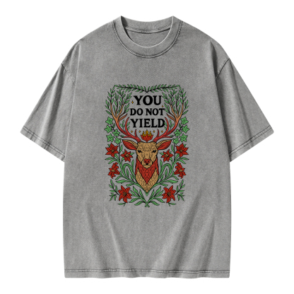 Pagewings You Do Not Yield Unisex Washed T-shirt