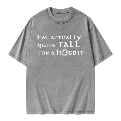 Pagewings I'm Actually Quite Tall Unisex Washed T-shirt