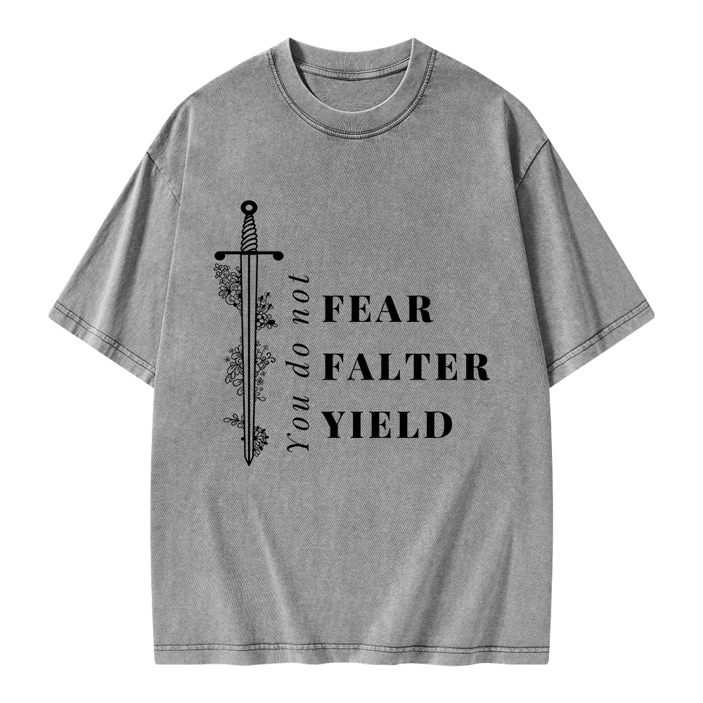 Pagewings You Do Not Yield Unisex Washed T-shirt