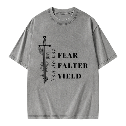 Pagewings You Do Not Yield Unisex Washed T-shirt