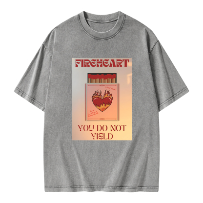 Pagewings Fireheart Unisex Washed T-shirt
