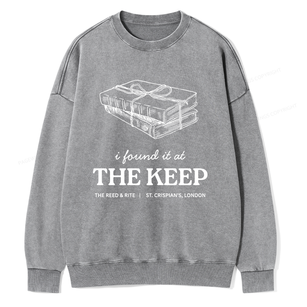 Pagewings The Keep Unisex Washed Sweatshirt