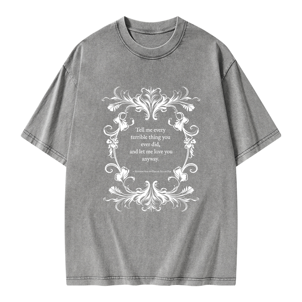 Pagewings Love Quote Unisex Washed T-shirt