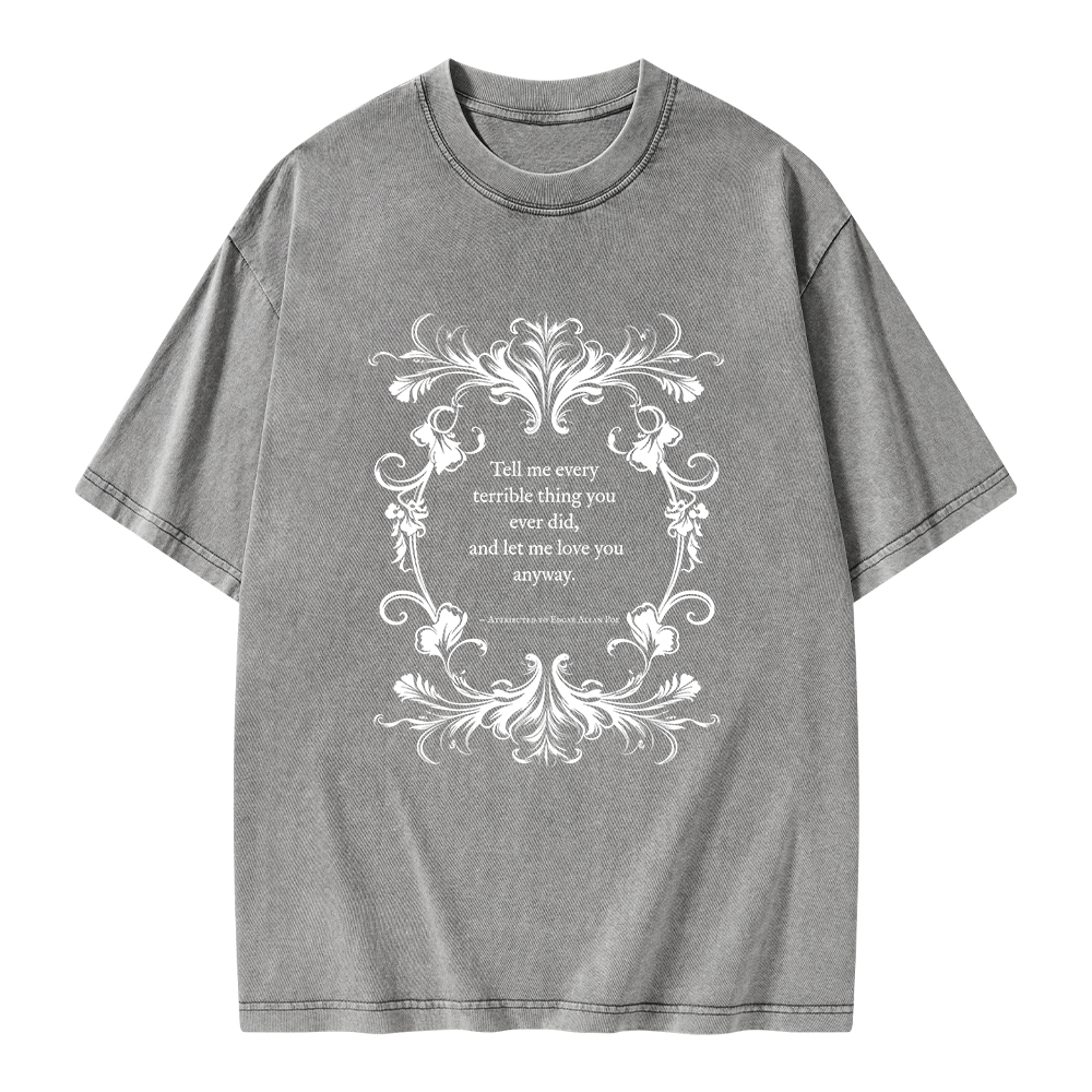Pagewings Love Quote Unisex Washed T-shirt