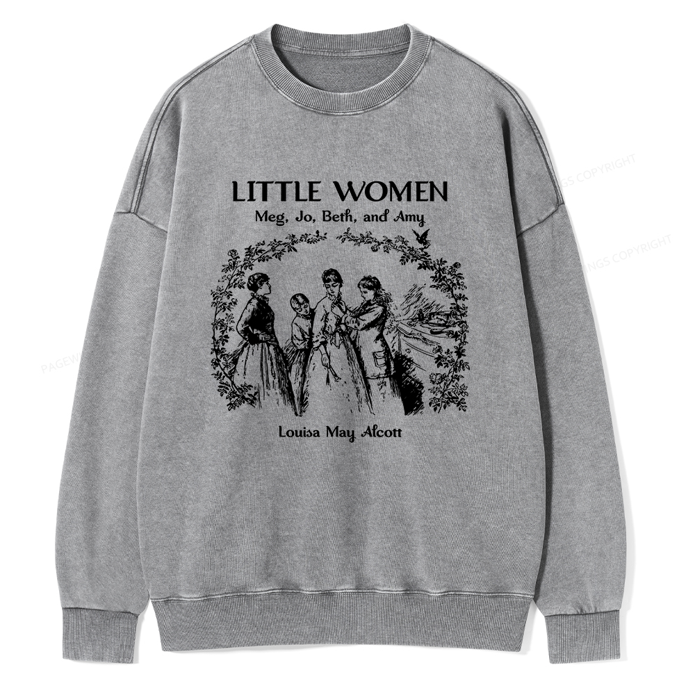 Pagewings Book Lover Unisex Washed Sweatshirt