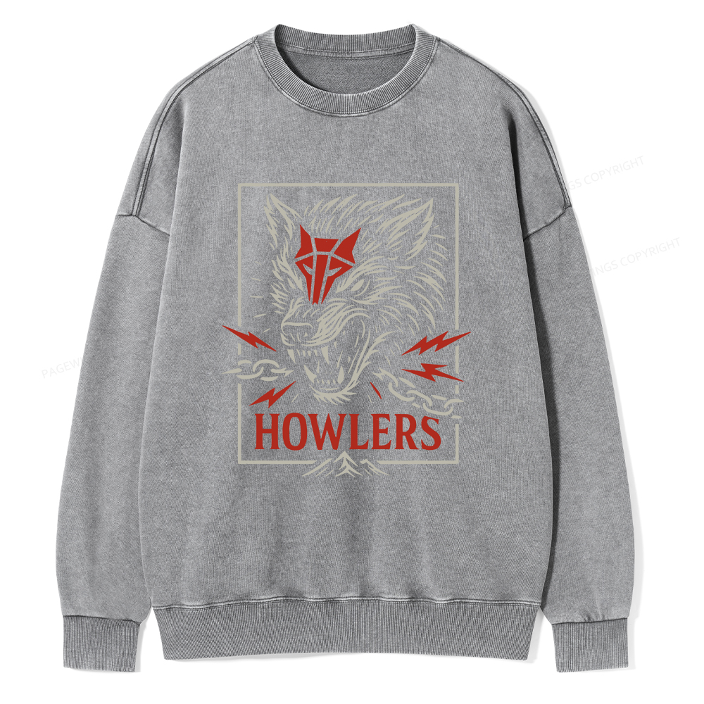 Pagewings Howlers Unisex Washed Sweatshirt