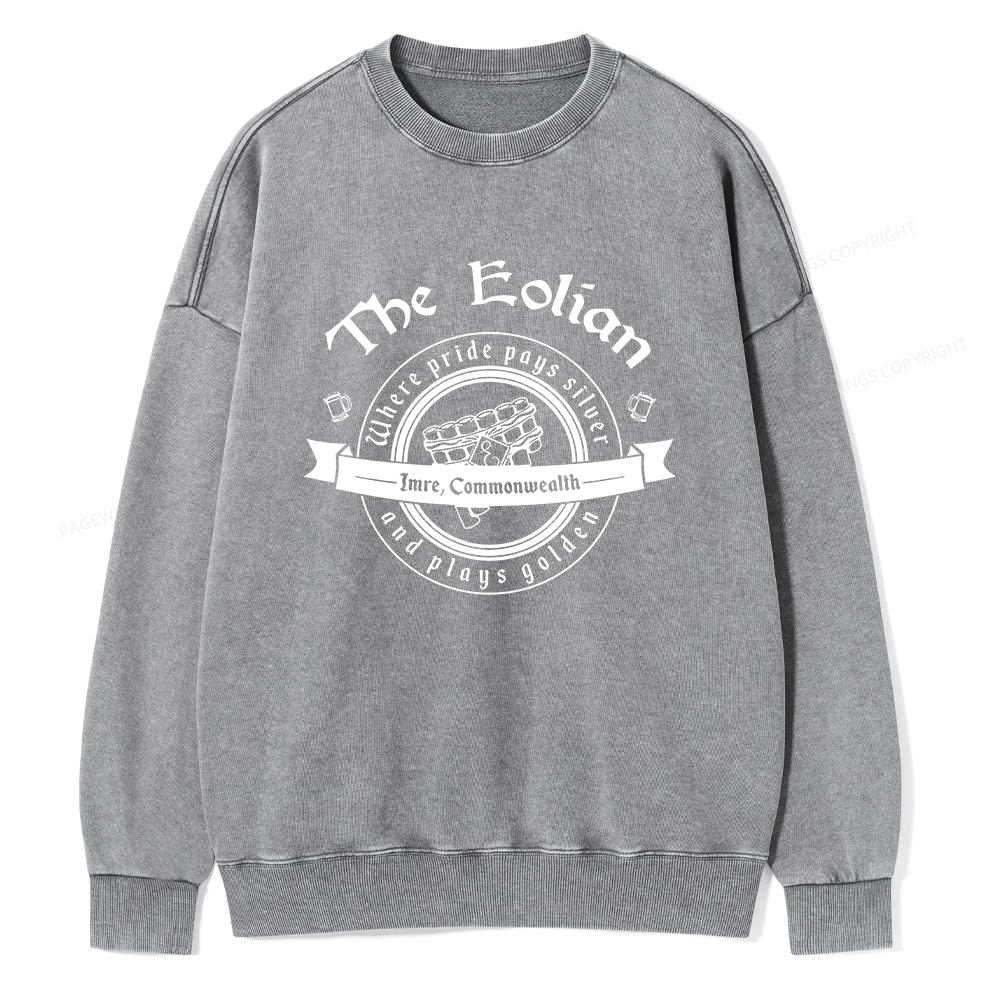 Pagewings Eolian Bar Unisex Washed Sweatshirt