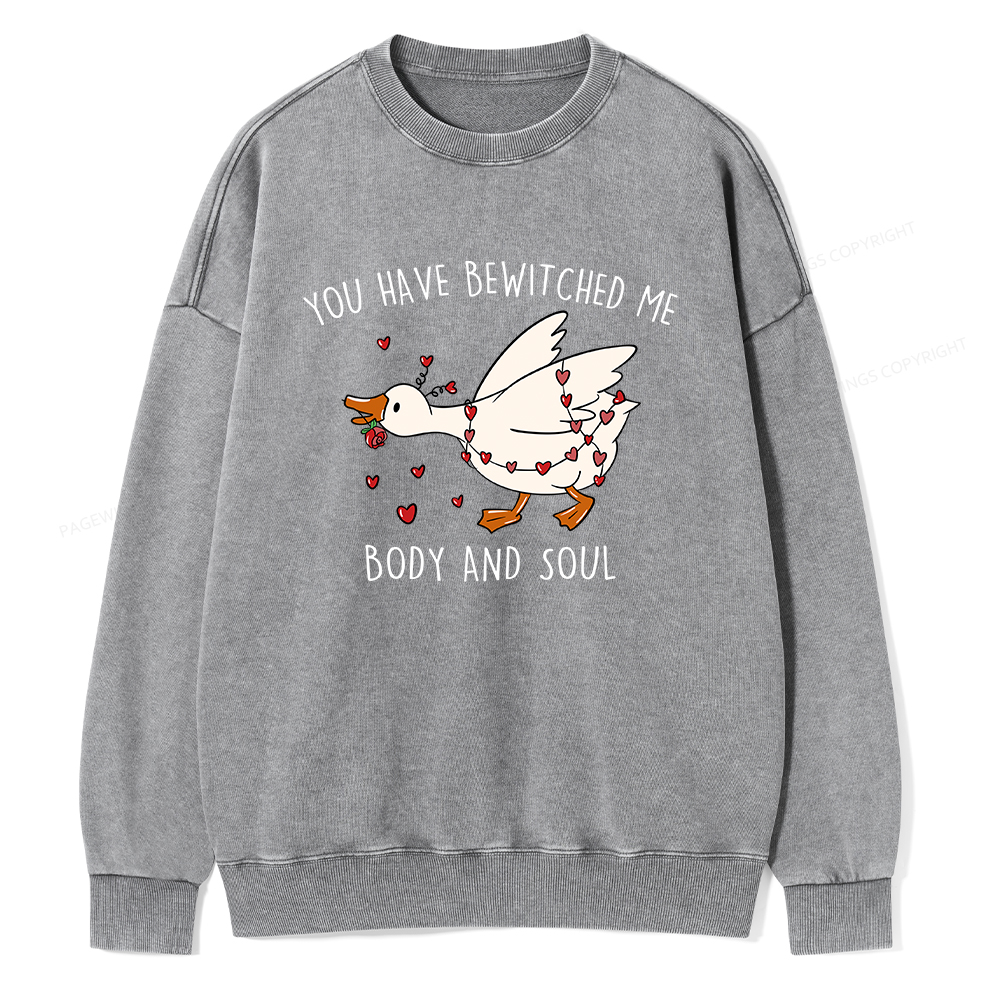 Pagewings You Have Bewitched Me Body And Soul Unisex Washed Sweatshirt