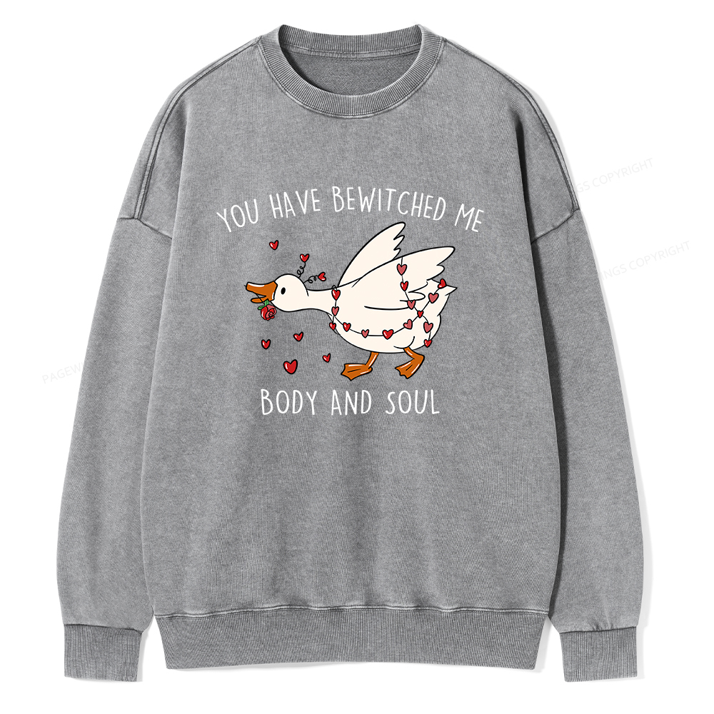 Pagewings You Have Bewitched Me Body And Soul Unisex Washed Sweatshirt