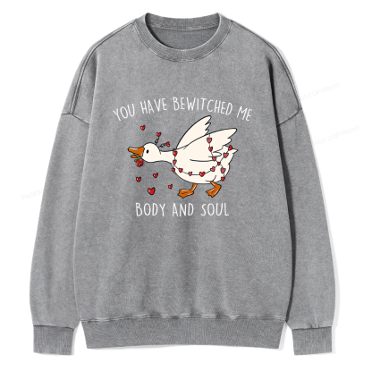 Pagewings You Have Bewitched Me Body And Soul Unisex Washed Sweatshirt