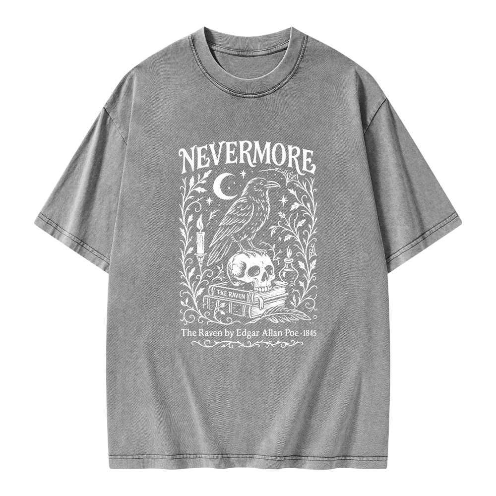 Pagewings Nevermore Unisex Washed T-shirt