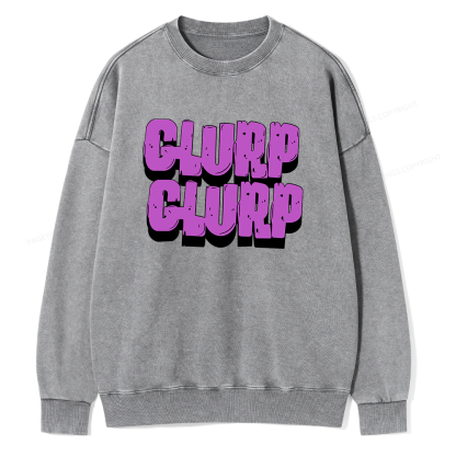 Pagewings Glurp Glurp Unisex Washed Sweatshirt