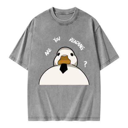 Pagewings Are You Reading Unisex Washed T-shirt