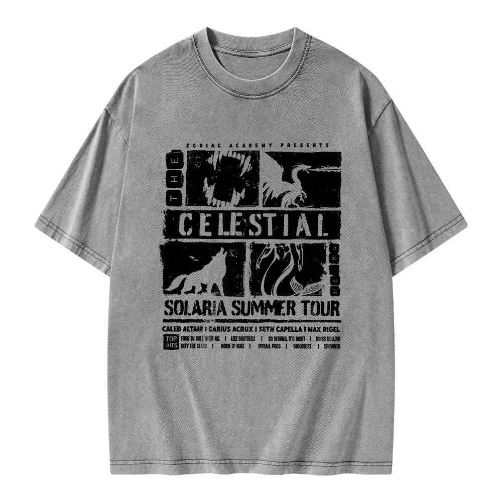 Pagewings The Celestial Heirs Unisex Washed T-shirt