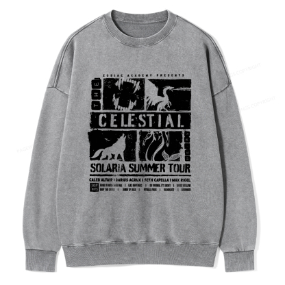 Pagewings The Celestial Heirs Unisex Washed Sweatshirt