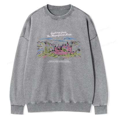 Pagewings Magnificent North Unisex Washed Sweatshirt