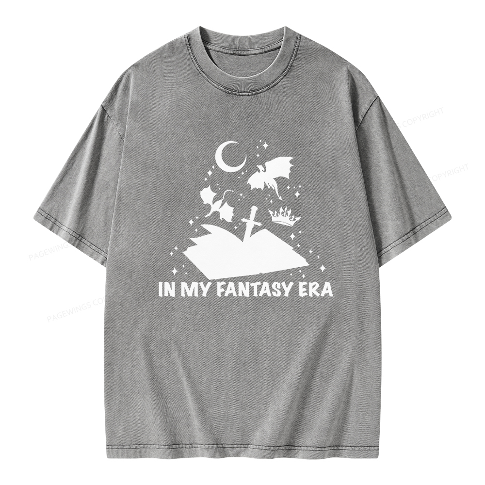 Pagewings In My Fantasy Era Unisex Washed T-shirt