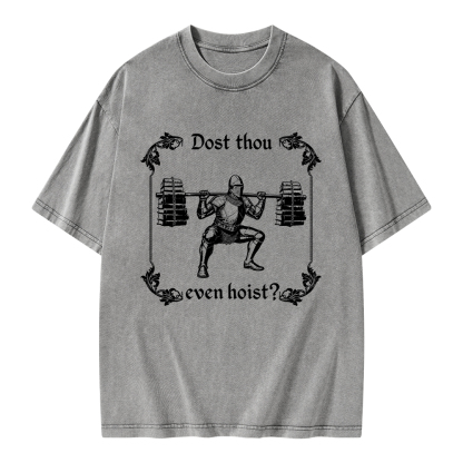 Pagewings Dost Thou Even Hoist Unisex Washed T-shirt