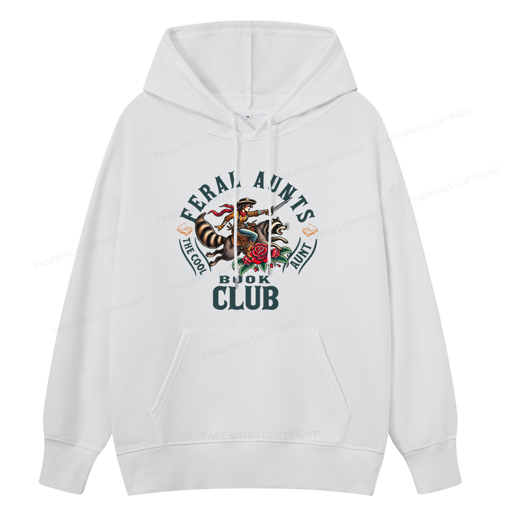 Pagewings Feral Aunt Social Book Club Unisex Classic Hoodie
