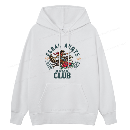 Pagewings Feral Aunt Social Book Club Unisex Classic Hoodie