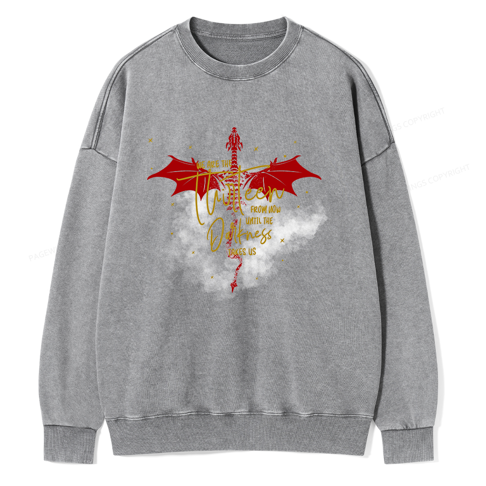 Pagewings We are the Thirteen Unisex Washed Sweatshirt
