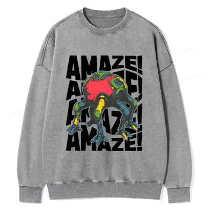Pagewings Amaze Unisex Washed Sweatshirt