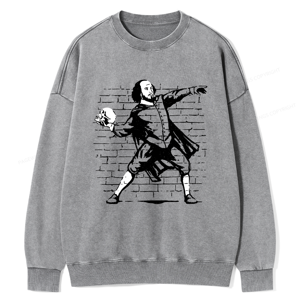 Pagewings The Poet Unisex Washed Sweatshirt