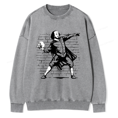 Pagewings The Poet Unisex Washed Sweatshirt