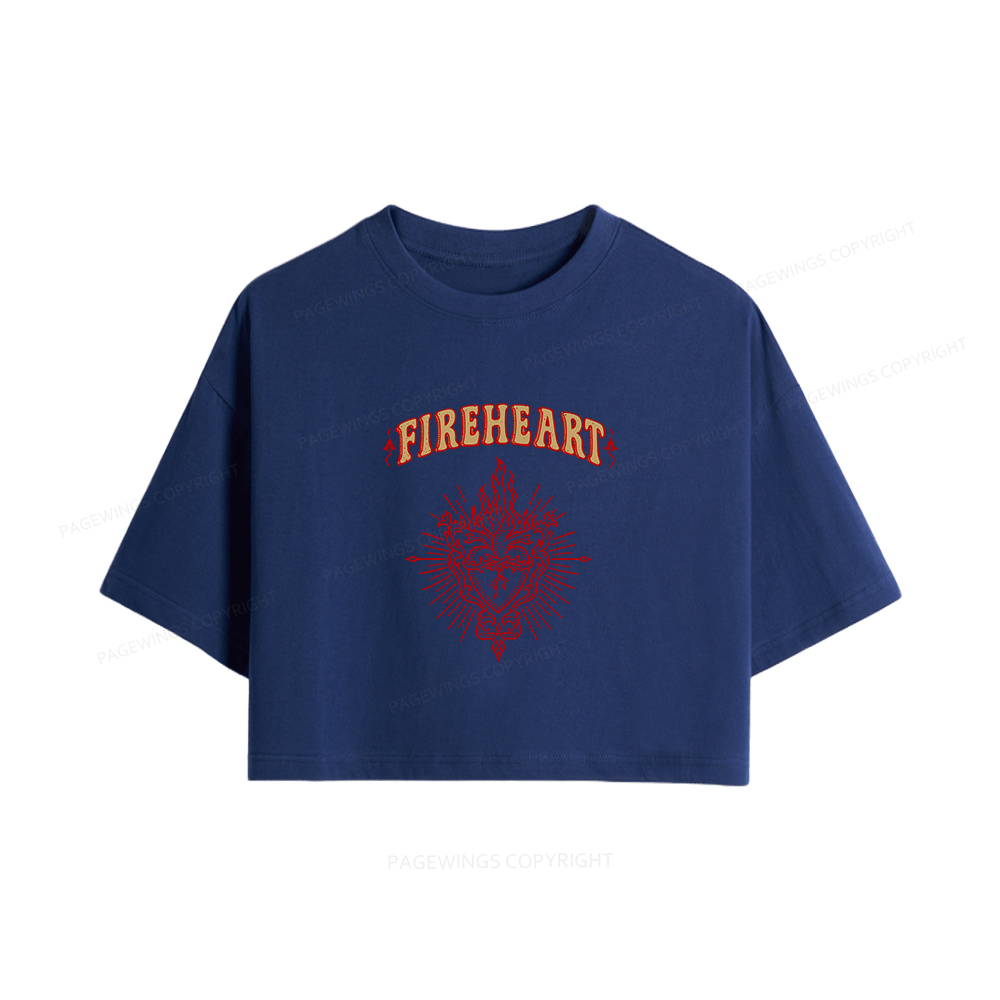 Pagewings Fireheart Women Crop Tops