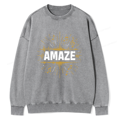 Pagewings Amaze Unisex Washed Sweatshirt