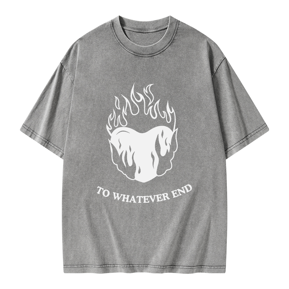 Pagewings Fireheart Unisex Washed T-shirt