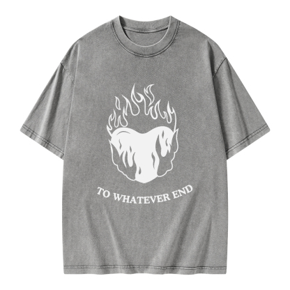 Pagewings Fireheart Unisex Washed T-shirt
