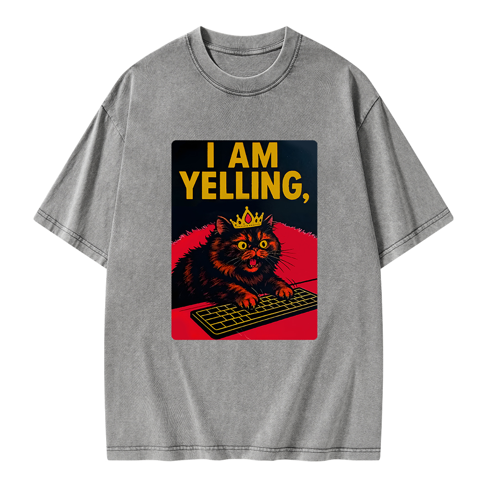 Pagewings I Am Yelling Unisex Washed T-shirt