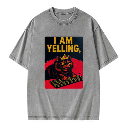 Pagewings I Am Yelling Unisex Washed T-shirt