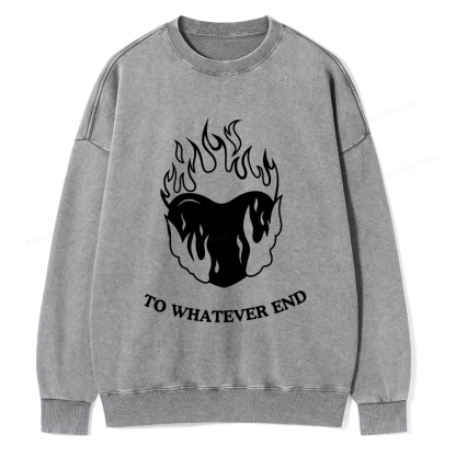 Pagewings Baby Tee Women Unisex Washed Sweatshirt