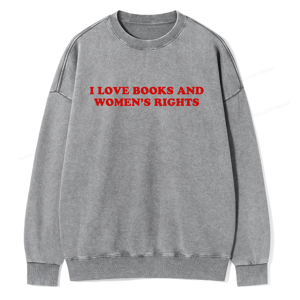 Pagewings Feminism Coquette Aesthetic Baby Unisex Washed Sweatshirt