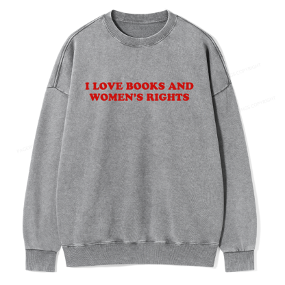 Pagewings Feminism Coquette Aesthetic Baby Unisex Washed Sweatshirt