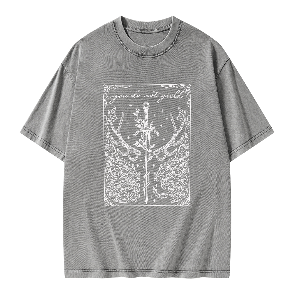 Pagewings You Do Not Yield Unisex Washed T-shirt