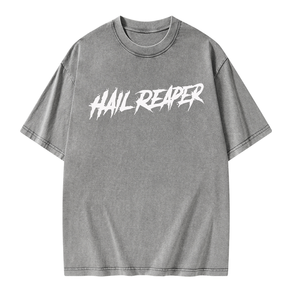 Pagewings Hail Reaper Unisex Washed T-shirt