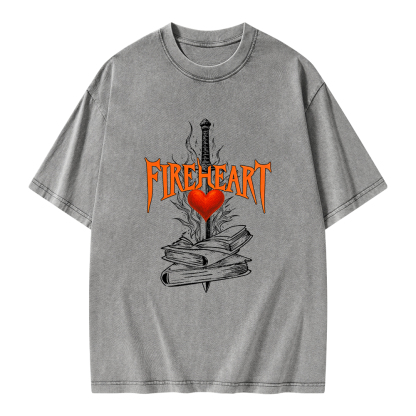 Pagewings Fireheart Unisex Washed T-shirt