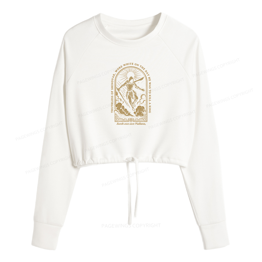 Pagewings Truthless of Shinovar Women Cropped Sweatshirt 