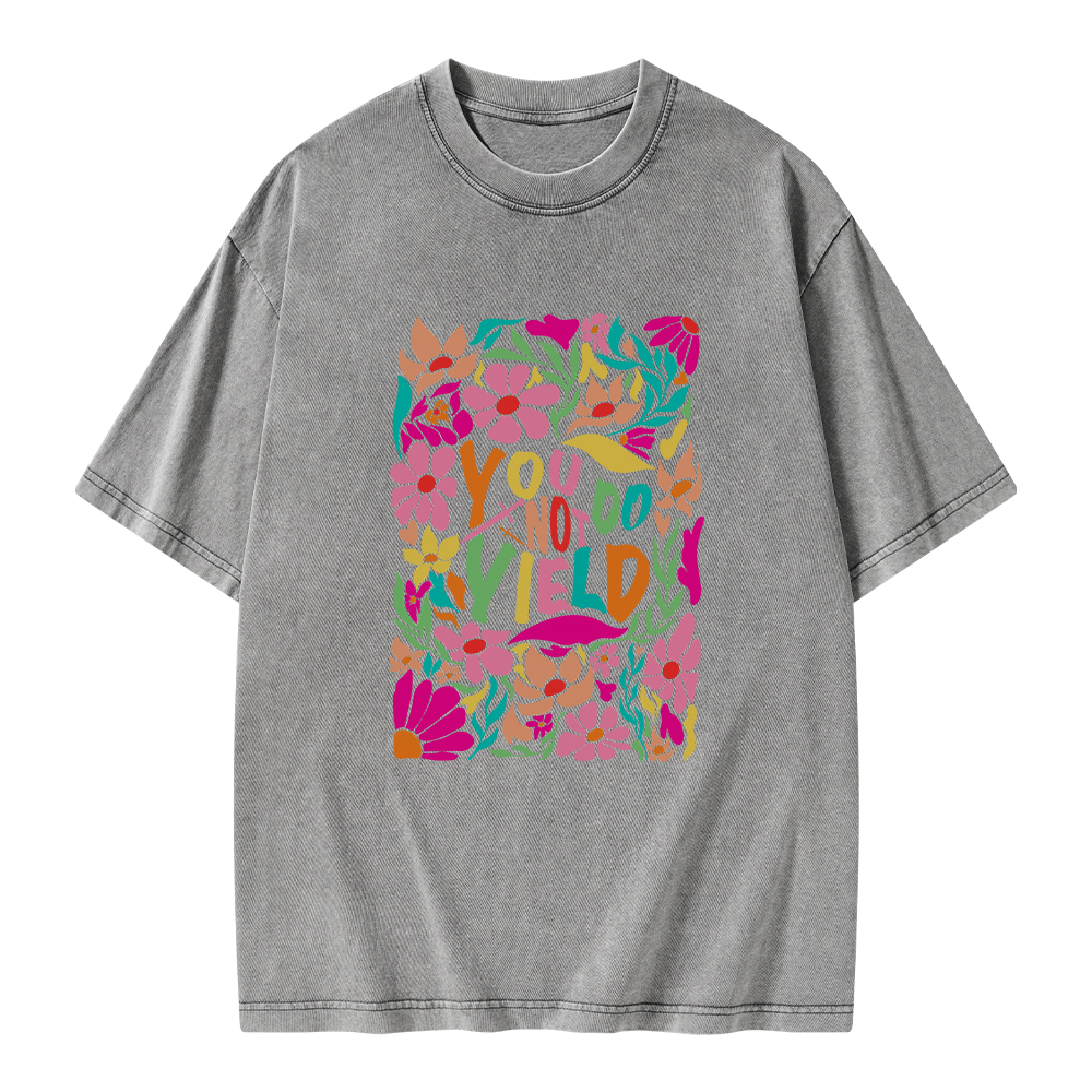 Pagewings You Do Not Yield Unisex Washed T-shirt
