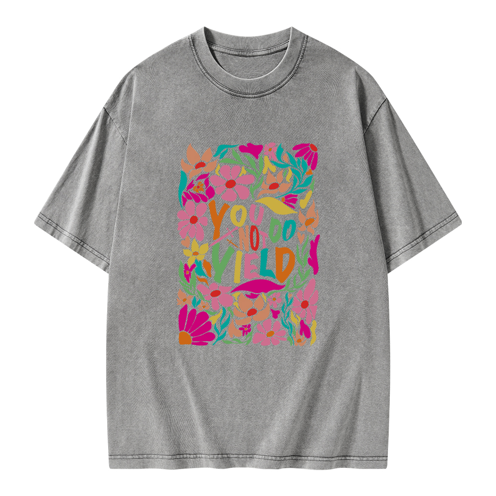 Pagewings You Do Not Yield Unisex Washed T-shirt