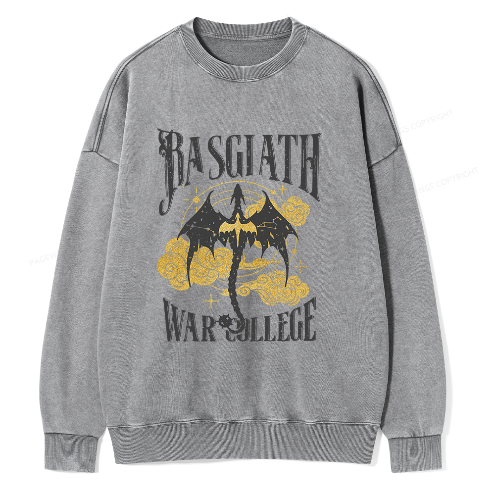 Pagewings Rasgiath Warcollege Unisex Washed Sweatshirt